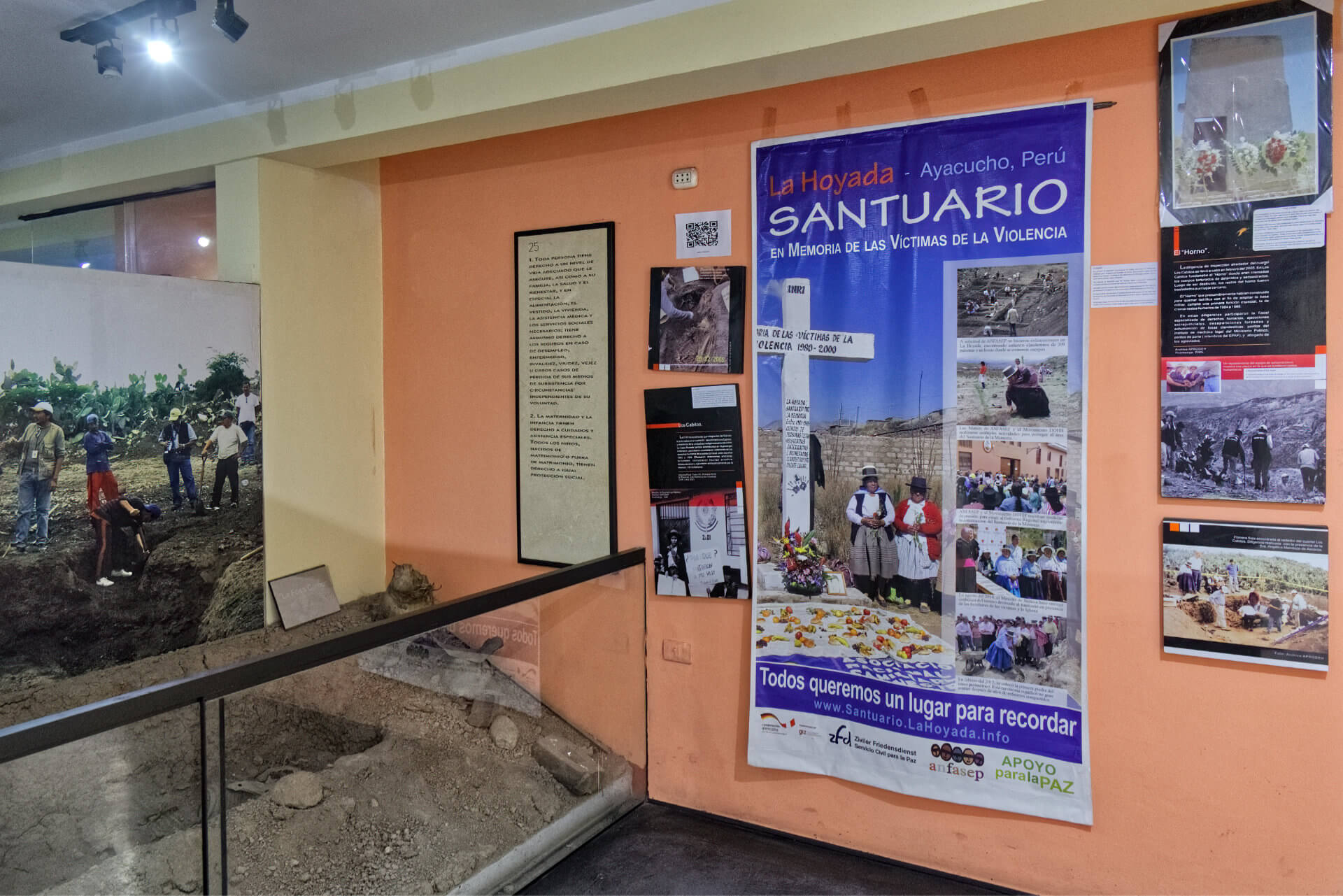 Az exhumálás bemutatása - ANFASEP múzeum, Ayacucho (PE) 2024. 08.